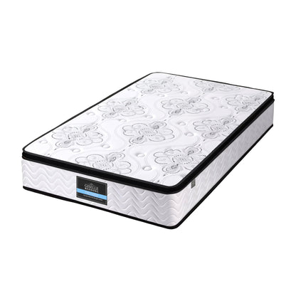 Giselle Bedding King Single Mattress 30cm Pocket Spring Euro Top Medium Firm Foam MATTRESS-E-VERVE-30-KS