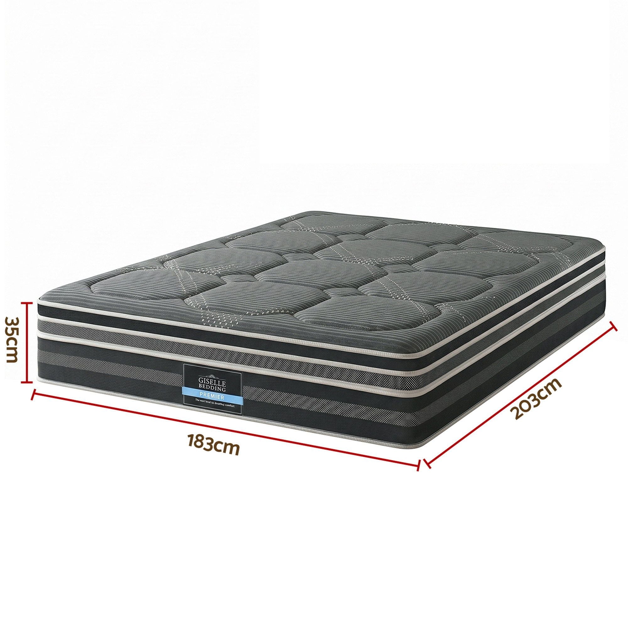 Giselle Mattress 35cm Hybrid Pocket Spring Euro Top King MATTRESS-FE35-K