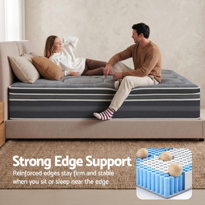 Giselle Mattress 35cm Hybrid Pocket Spring Euro Top Queen MATTRESS-FE35-Q