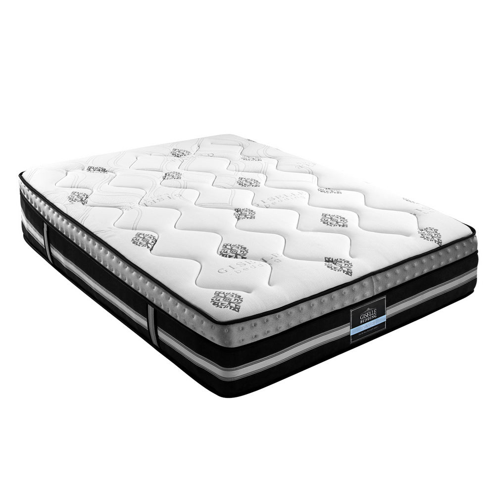 Giselle Bedding Galaxy Euro Top Cool Gel Pocket Spring Mattress 35cm Thick Double MATTRESS-GALAXY-D
