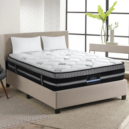 Giselle Bedding Galaxy Euro Top Cool Gel Pocket Spring Mattress 35cm Thick Double MATTRESS-GALAXY-D