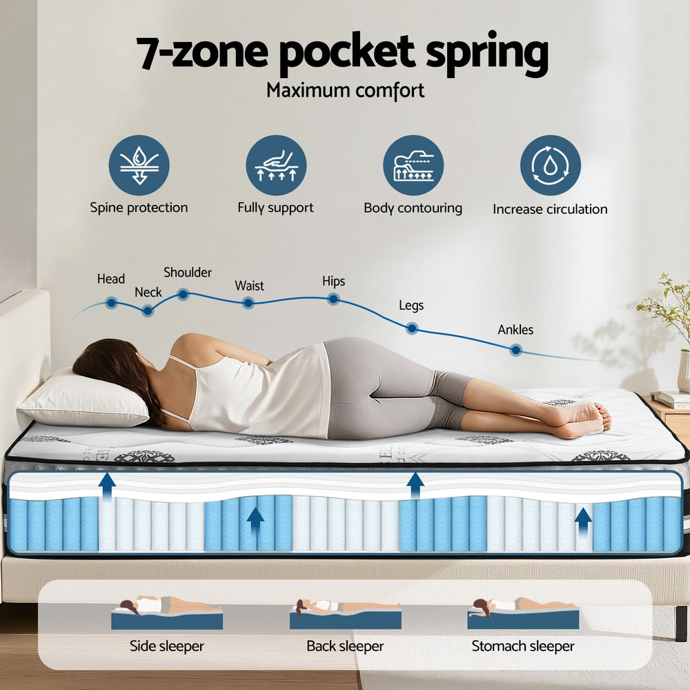 Giselle Bedding 35cm Mattress Cool Gel Memory Foam Queen MATTRESS-GALAXY-Q