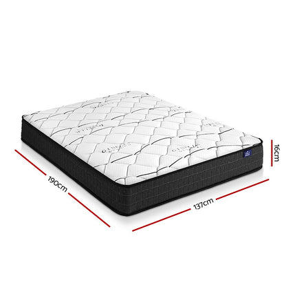 Giselle Bedding 16cm Mattress Medium Firm Double MATTRESS-GLAY-D