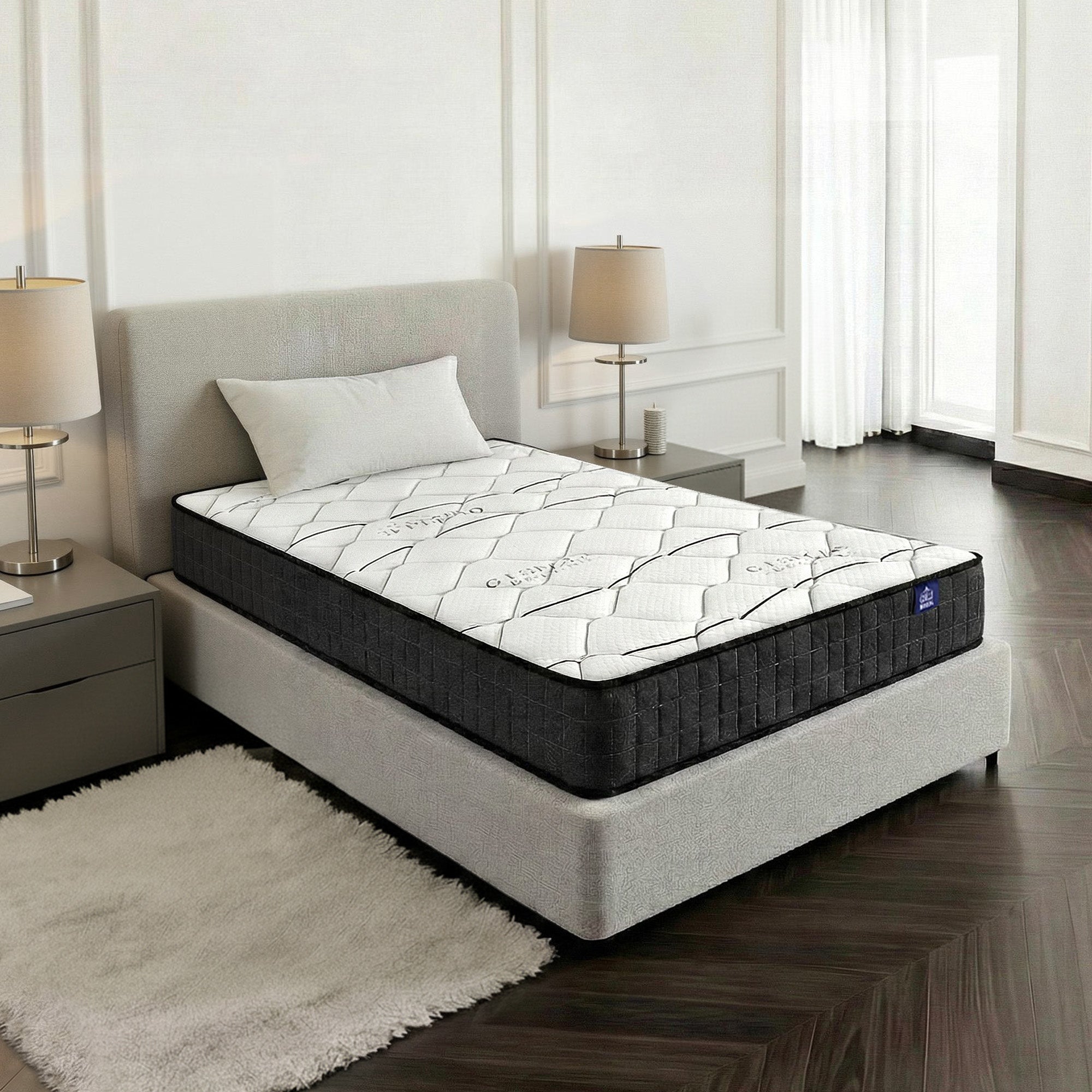 Giselle Bedding 16cm Mattress Medium Firm King Single MATTRESS-GLAY-KS