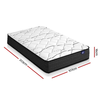 Giselle Bedding 16cm Mattress Medium Firm King Single MATTRESS-GLAY-KS