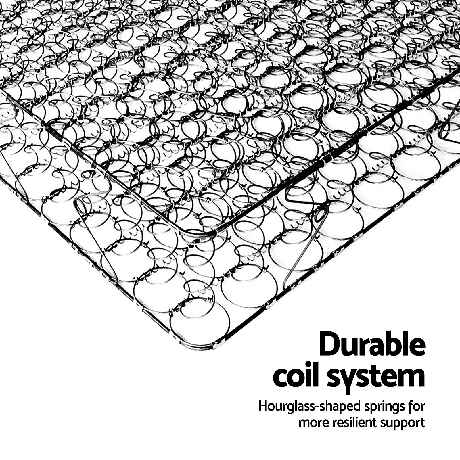 Giselle Bedding 16cm Mattress Medium Firm Single MATTRESS-GLAY-S