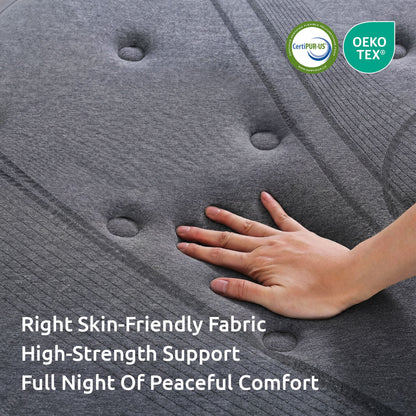 Levitex King Single Mattress 33 cm 7-Zone Pocket Spring 8.0 Extra Firm with Dual-Row Edge Support & MATTRESS-LV-AETHER-33-KS