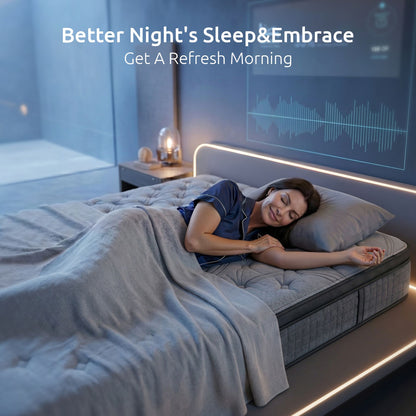 Levitex King Single Mattress 33 cm 7-Zone Pocket Spring 8.0 Extra Firm with Dual-Row Edge Support & MATTRESS-LV-AETHER-33-KS