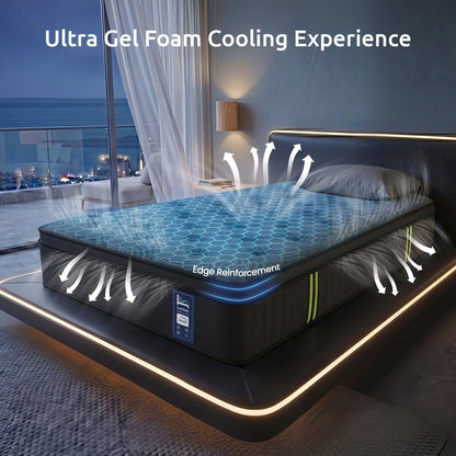 Levitex King Single Mattress 34 cm 5-Zone Pressure Relief Pocket Spring with Reinforced Edge Support & MATTRESS-LV-ORION-34-KS