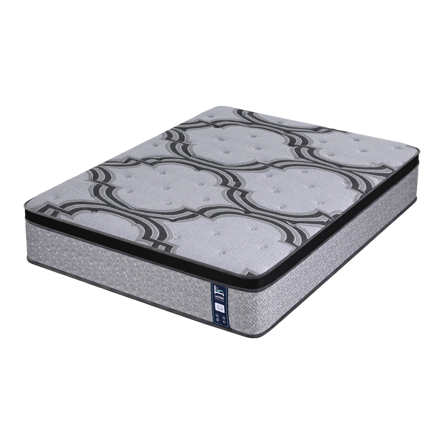 Levitex Double Mattress 34 cm 5-Zone Pocket Spring with Latex & Memory Foam or Extra Lumbar & Shoulder Support MATTRESS-LV-VELA-34-D