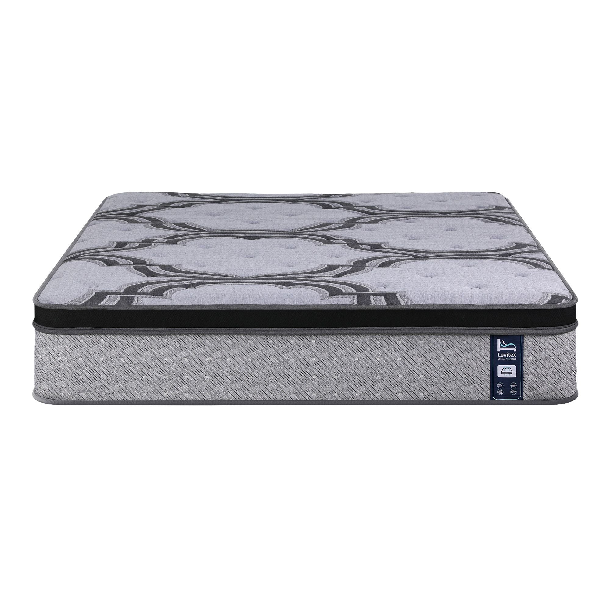 Levitex Double Mattress 34 cm 5-Zone Pocket Spring with Latex & Memory Foam or Extra Lumbar & Shoulder Support