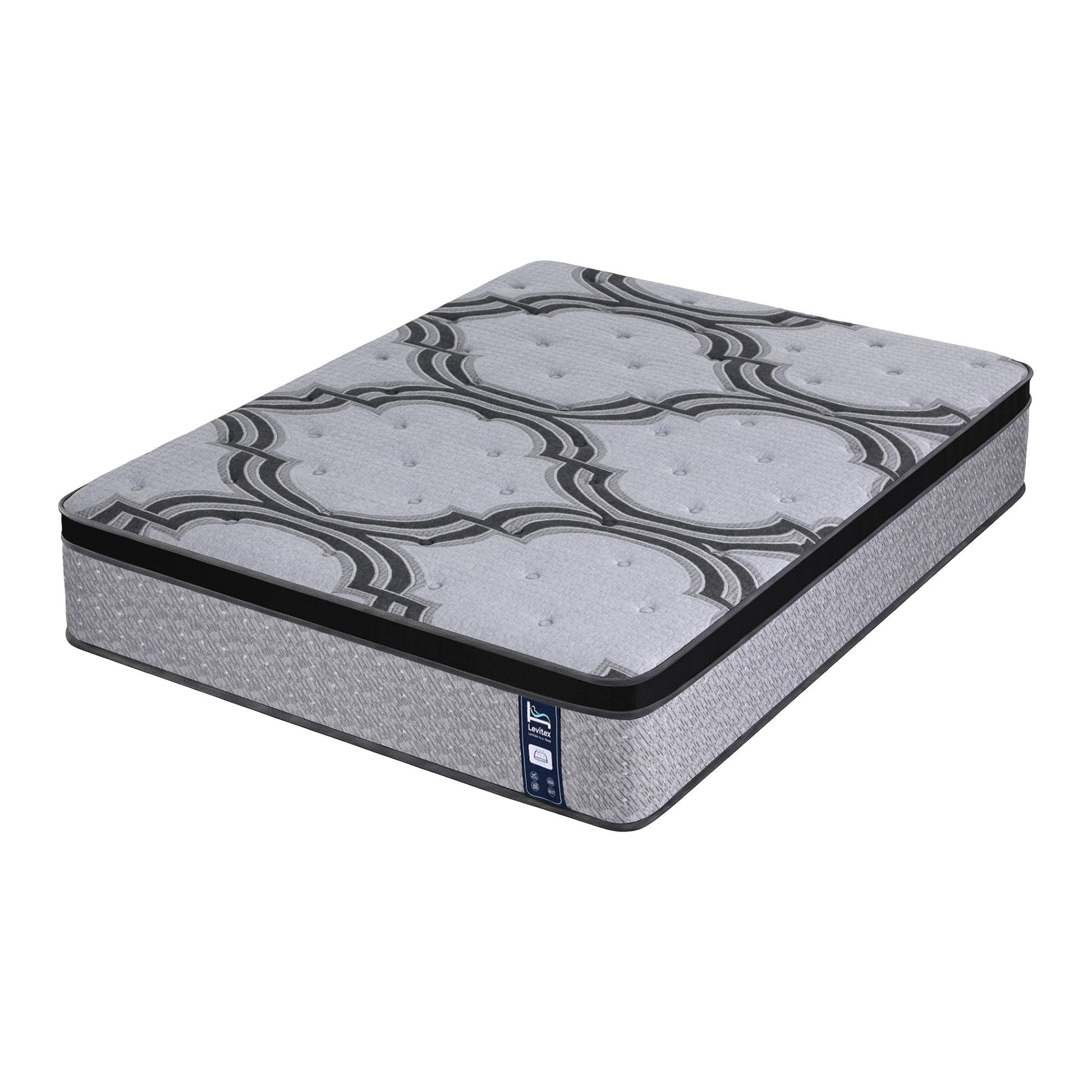 Levitex King Mattress 34 cm 5-Zone Pocket Spring with Latex & Memory Foam or Extra Lumbar & Shoulder Support MATTRESS-LV-VELA-34-K