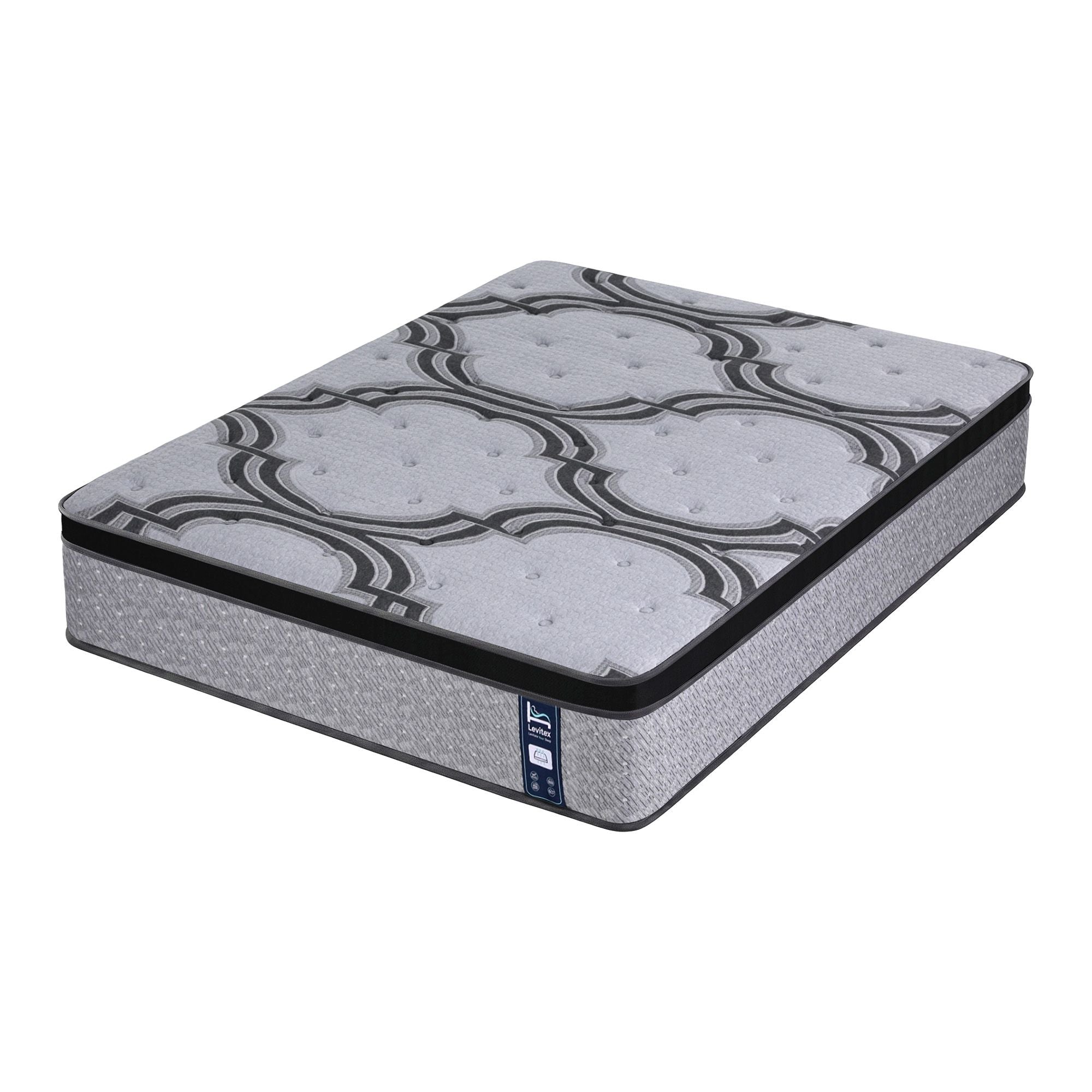 Levitex King Mattress 34 cm 5-Zone Pocket Spring with Latex & Memory Foam or Extra Lumbar & Shoulder Support