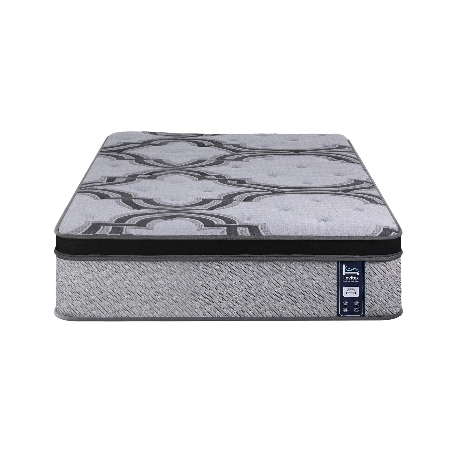 Levitex King Single Mattress 34 cm 5-Zone Pocket Spring with Latex & Memory Foam or Extra Lumbar & Shoulder MATTRESS-LV-VELA-34-KS