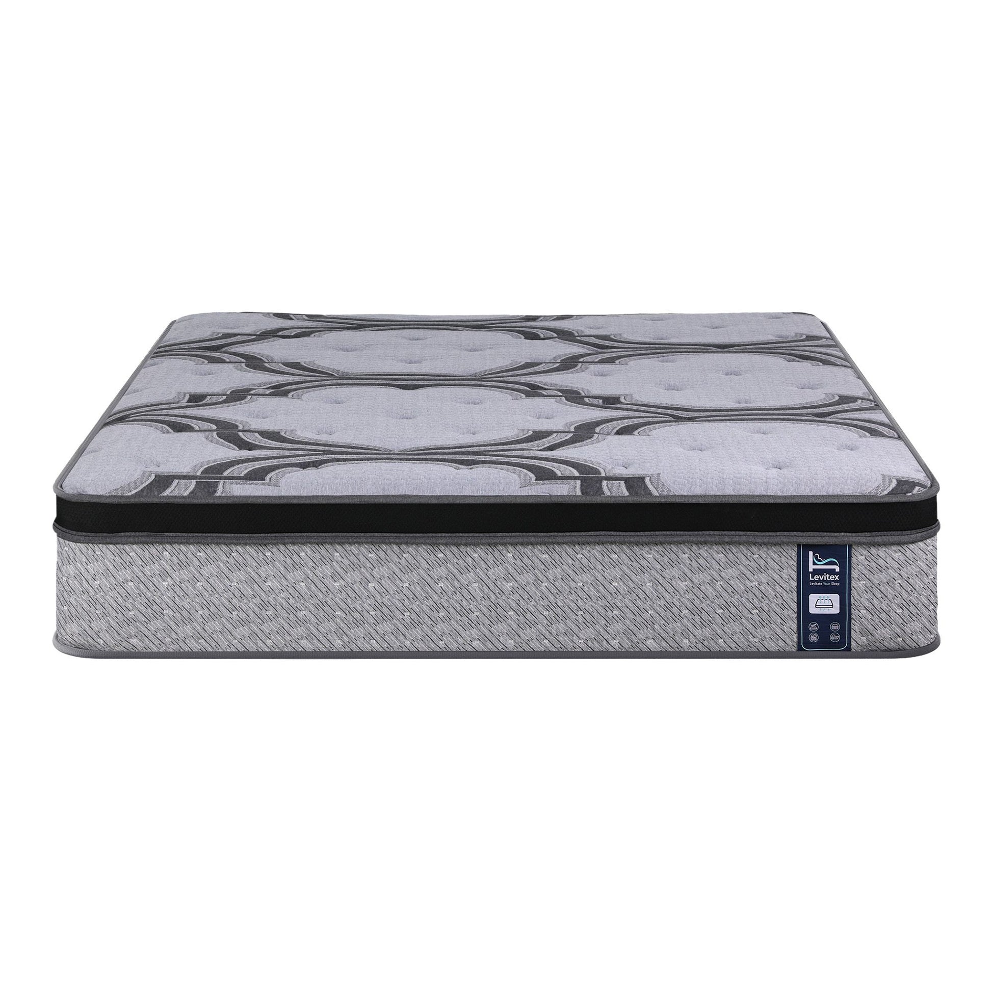 Levitex Queen Mattress 34 cm 5-Zone Pocket Spring with Latex & Memory Foam or Extra Lumbar & Shoulder Support MATTRESS-LV-VELA-34-Q