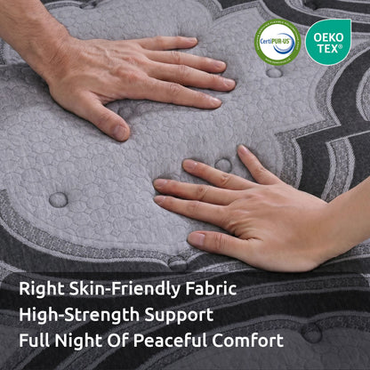 Levitex Queen Mattress 34 cm 5-Zone Pocket Spring with Latex & Memory Foam or Extra Lumbar & Shoulder Support MATTRESS-LV-VELA-34-Q