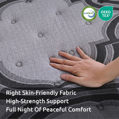 Levitex Single Mattress 34 cm 5-Zone Pocket Spring with Latex & Memory Foam or Extra Lumbar & Shoulder Support MATTRESS-LV-VELA-34-S