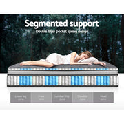 Giselle Bedding 34cm Mattress Double Layer Pocket Spring Double MATTRESS-MINI-PS-D