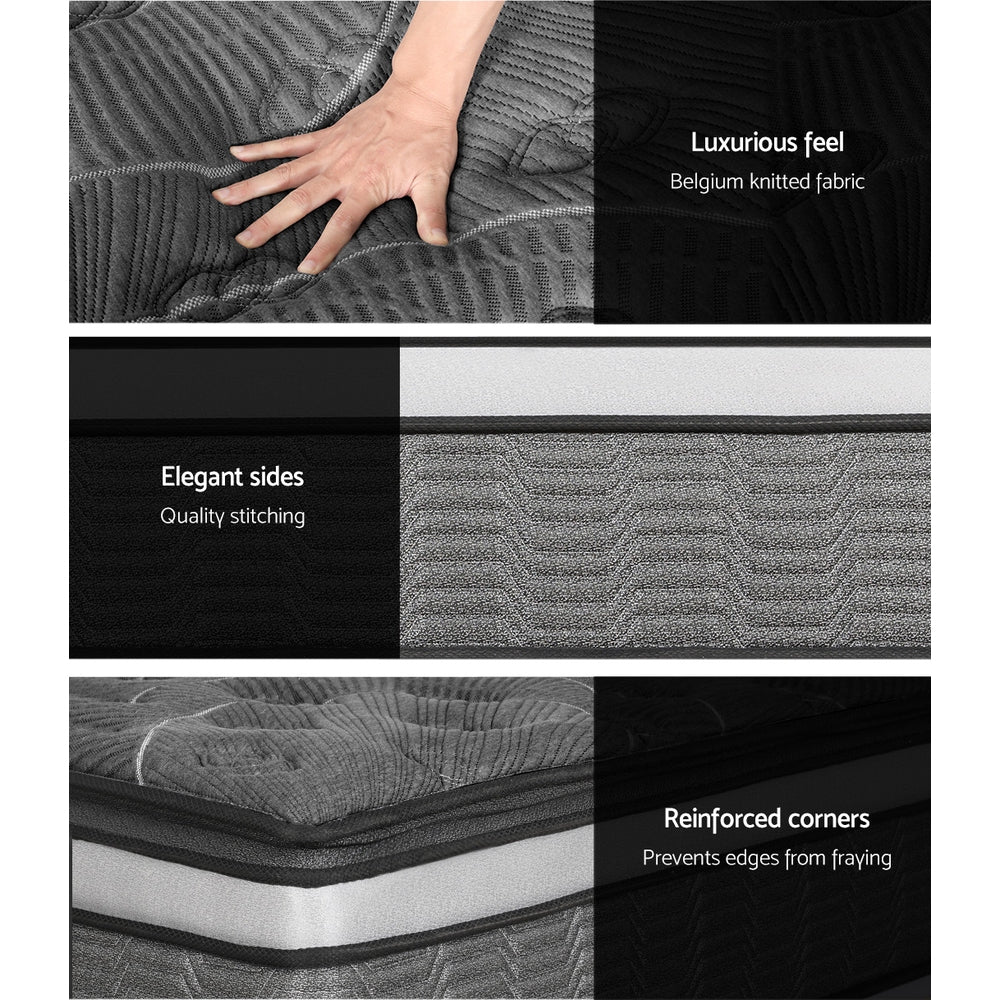Giselle Bedding 34cm Mattress Double Layer Pocket Spring Double MATTRESS-MINI-PS-D