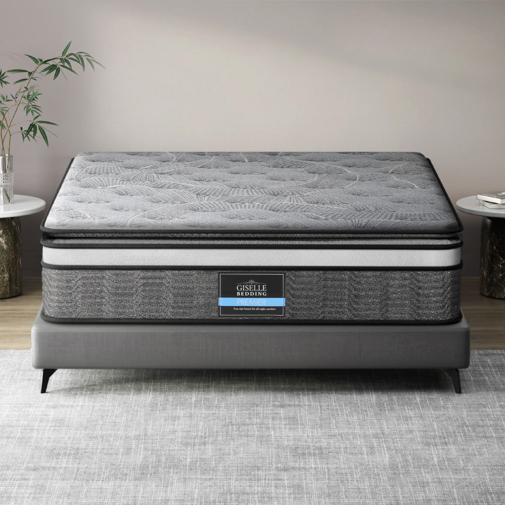 Giselle Bedding 34cm Mattress Double Layer Pocket Spring King MATTRESS-MINI-PS-K