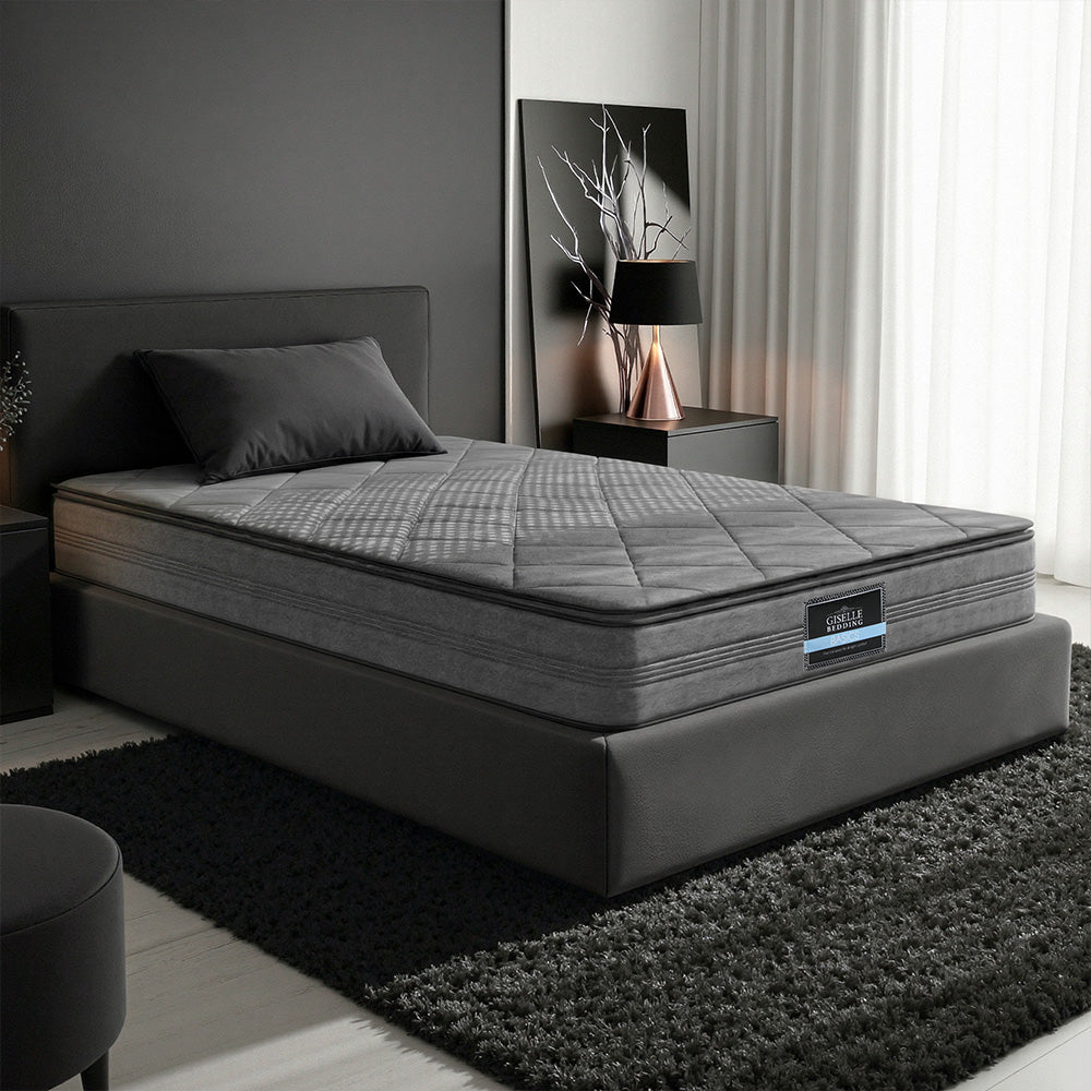 Giselle Bedding 18cm Mattress Pillow Top King Single MATTRESS-PT18-KS