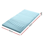 Giselle Bedding 5cm Memory Foam Mattress Topper 7-Zone King Single MATTRESS-TOP-7Z-5-BL-KS