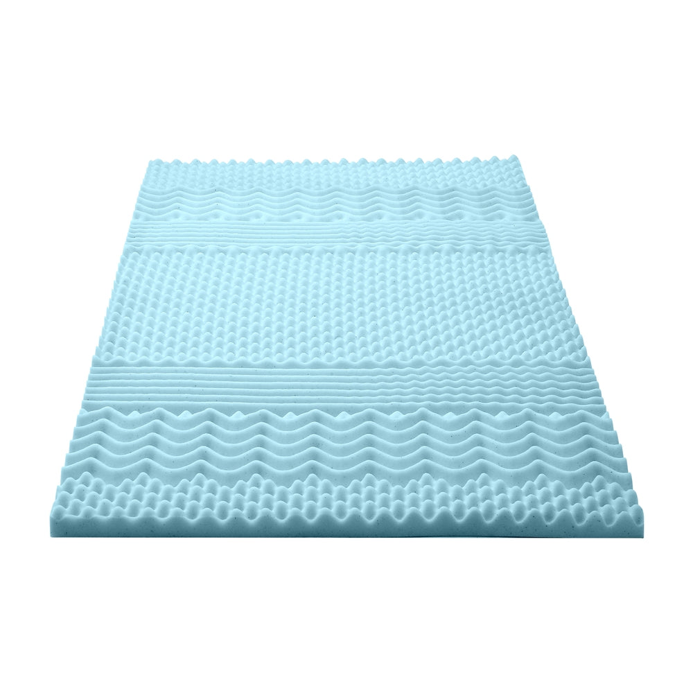 Giselle Bedding 5cm Memory Foam Mattress Topper 7-Zone King Single MATTRESS-TOP-7Z-5-BL-KS