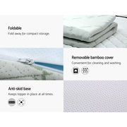 Giselle Bedding Memory Foam Mattress Topper 7-Zone 8cm Single MATTRESS-TOP-7Z-8-BL-S