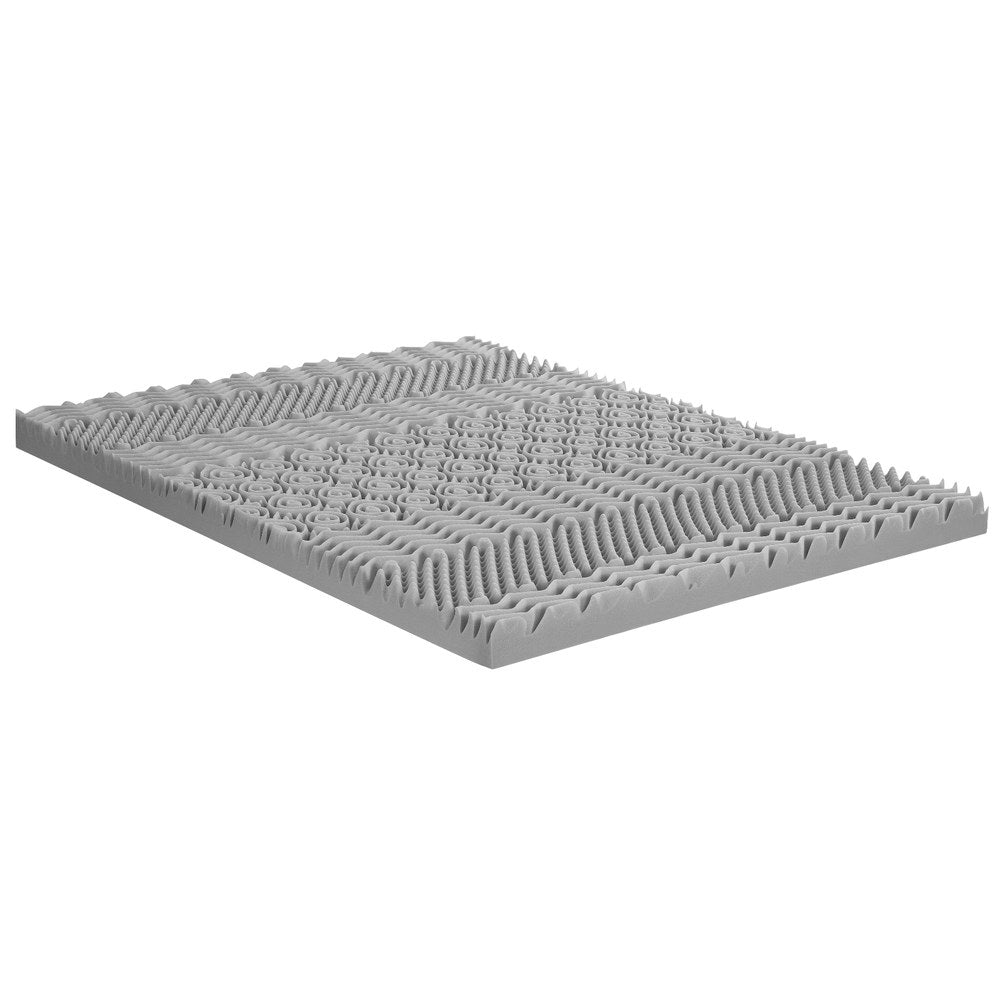 Giselle Bedding 8cm Memory Foam Mattress Topper 7-Zone Graphite King MATTRESS-TOP-7Z-8-GY-K
