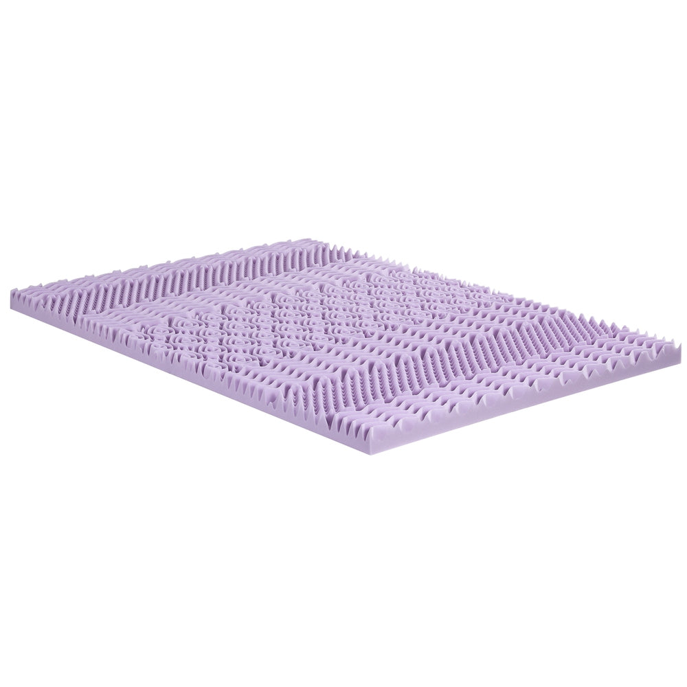 Giselle 8cm Memory Foam Mattress Topper Lavender Infused Bamboo Cover 7-Zone Double MATTRESS-TOP-7Z-8LA-D
