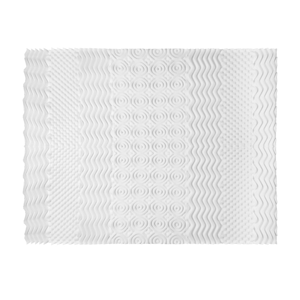 Giselle Bedding Memory Foam Mattress Topper 7-Zone Airflow Pad 8cm King White MATTRESS-TOP-7ZONE-8-K