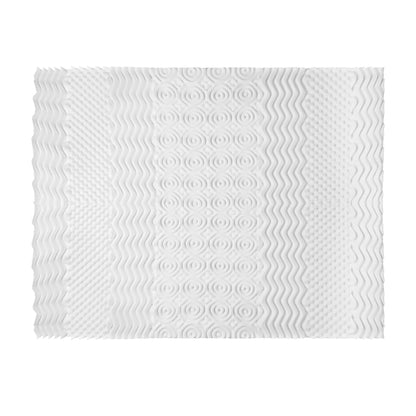 Giselle Bedding Memory Foam Mattress Topper 7-Zone Airflow Pad 8cm Single White MATTRESS-TOP-7ZONE-8-S