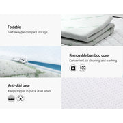 Giselle Bedding Memory Foam Mattress Topper Cool Gel 5cm Double MATTRESS-TOP-C-GEL-5-D