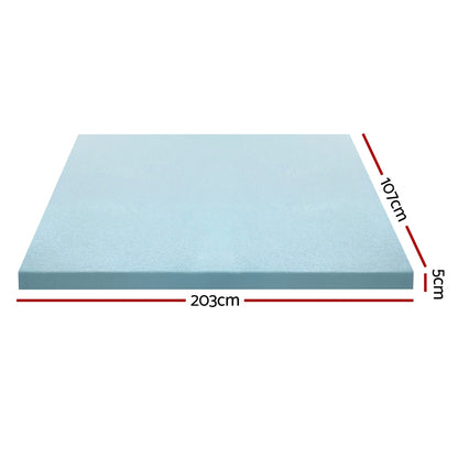 Giselle Bedding Memory Foam Mattress Topper Cool Gel 5cm King Single MATTRESS-TOP-C-GEL-5-KS