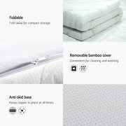 Giselle Bedding Memory Foam Mattress Topper Cool Gel 5cm King Single MATTRESS-TOP-C-GEL-5-KS