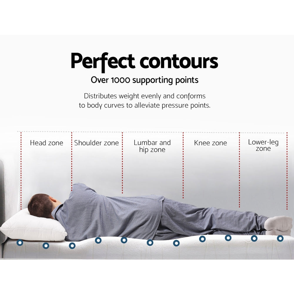 Giselle Bedding Memory Foam Mattress Topper Cool Gel 8cm King MATTRESS-TOP-C-GEL-8-K