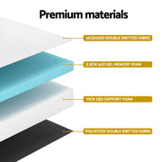 13cm Giselle Baby Cot Mattress Gel Foam MATTRESS-TOP-COT-WH