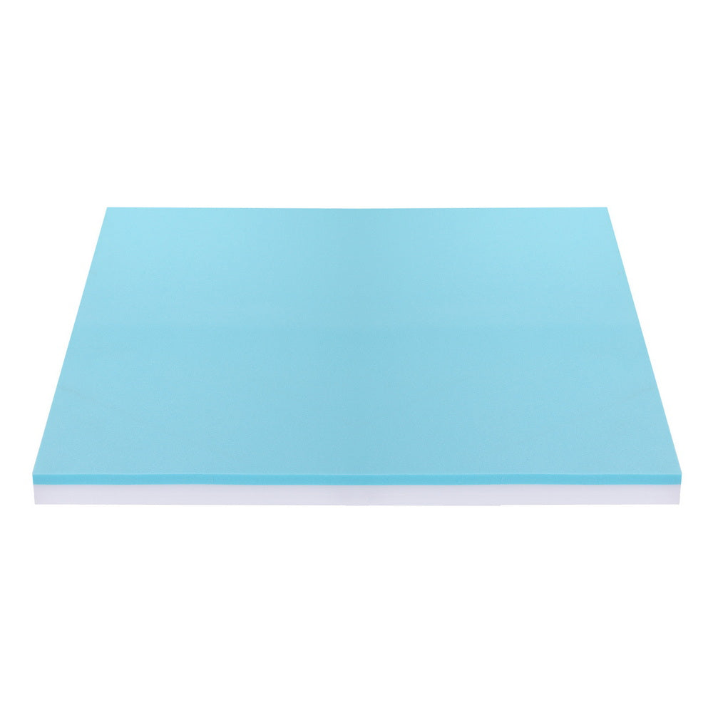 Giselle 8cm Memory Foam Mattress Topper Gel Dual Layer Foam Bamboo King MATTRESS-TOP-DL-8-K