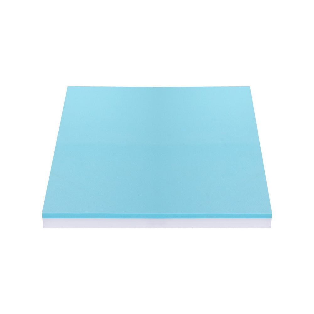 Giselle 8cm Memory Foam Mattress Topper Gel Dual Layer Foam Bamboo Single MATTRESS-TOP-DL-8-S