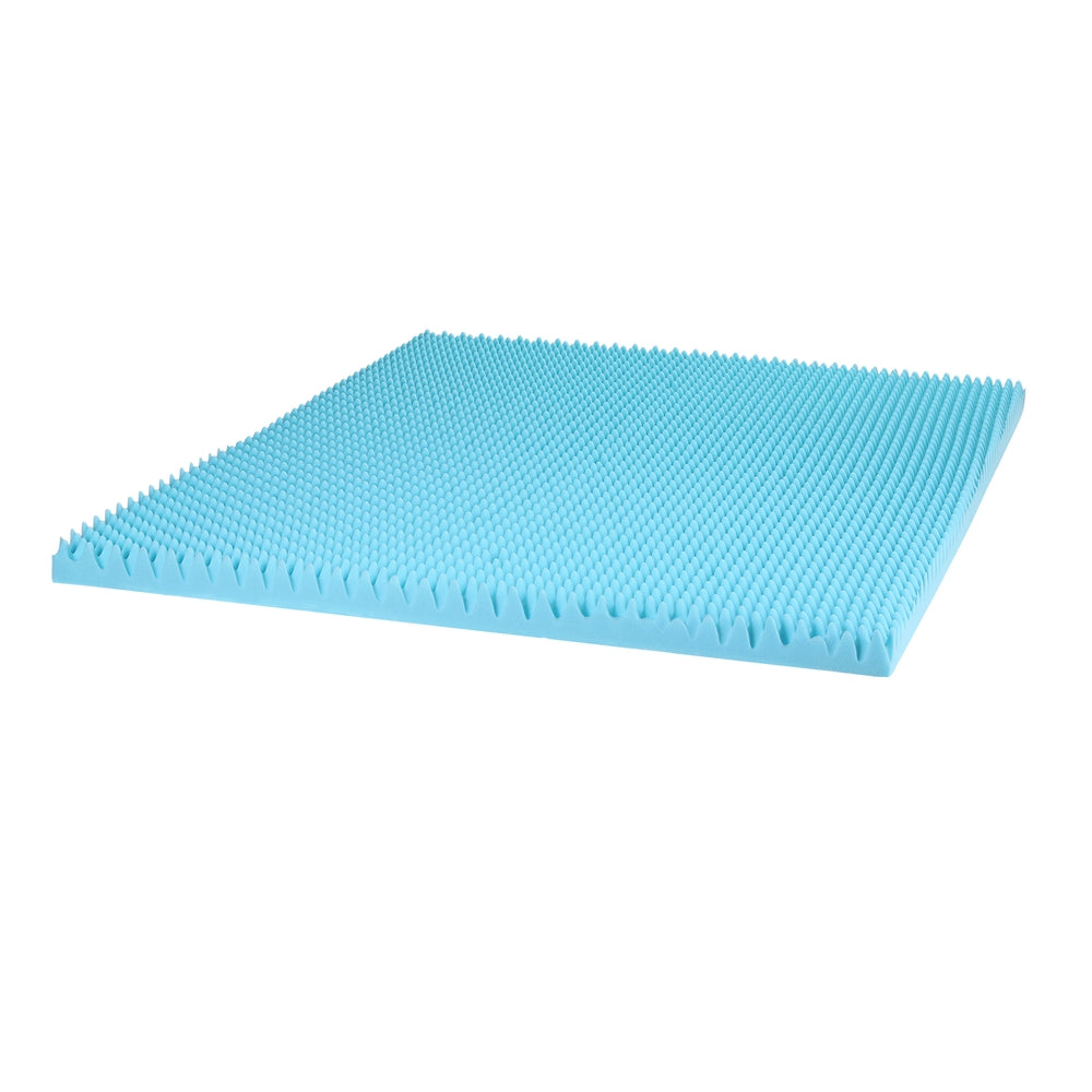 Giselle 8cm Memory Foam Mattress Topper Gel Egg Crate Foam Bamboo Queen MATTRESS-TOP-EC-BAM-8-Q