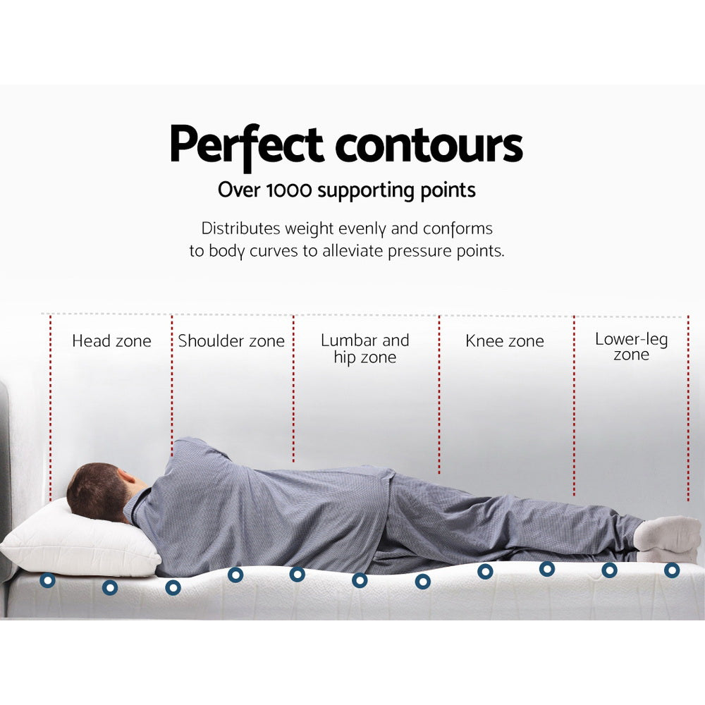 Giselle Bedding Memory Foam Mattress Topper Gel 5cm Queen MATTRESS-TOP-GEL-DYE-5-Q