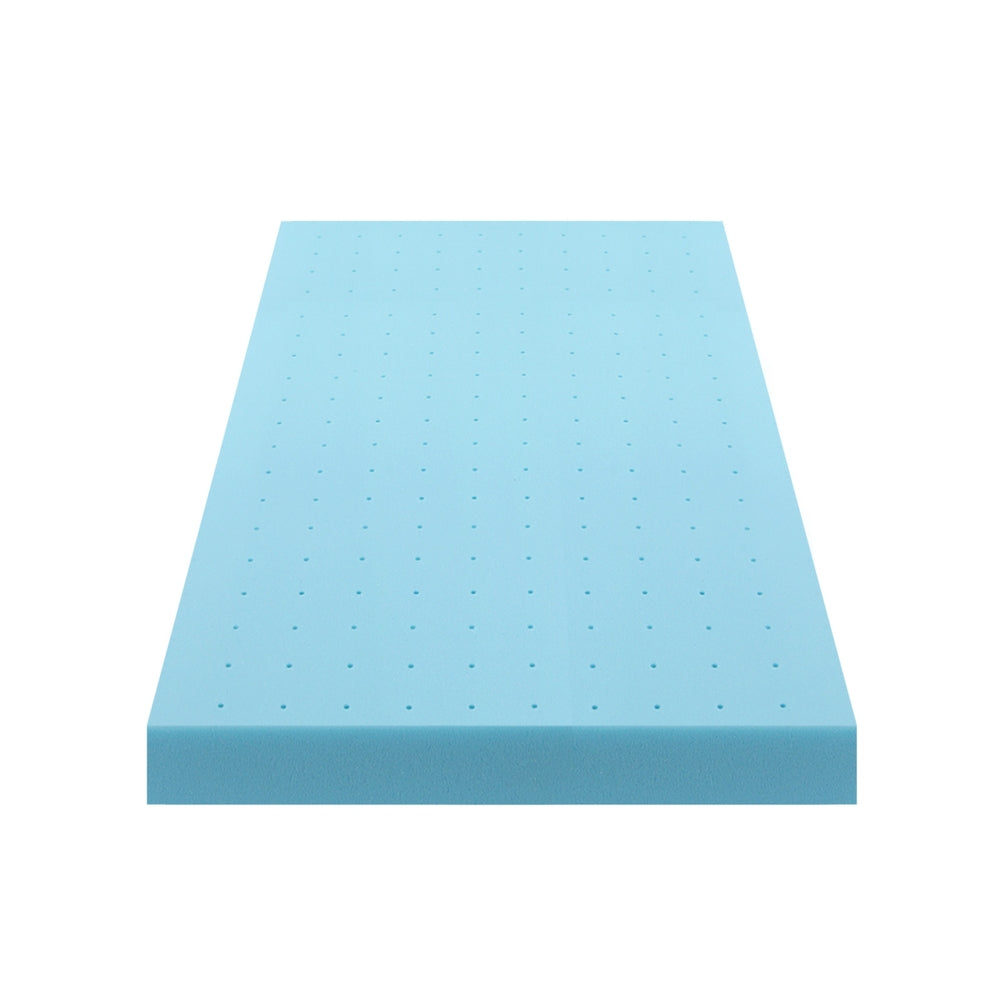 Giselle 12cm Memory Foam Mattress Topper Ventilated Cool Gel Bamboo Cover Single MATTRESS-TOP-VH-GEL-12-S