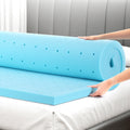 Giselle Bedding Memory Foam Mattress Topper Ventilated Cool Gel 5cm Double MATTRESS-TOP-VH-GEL-5-D