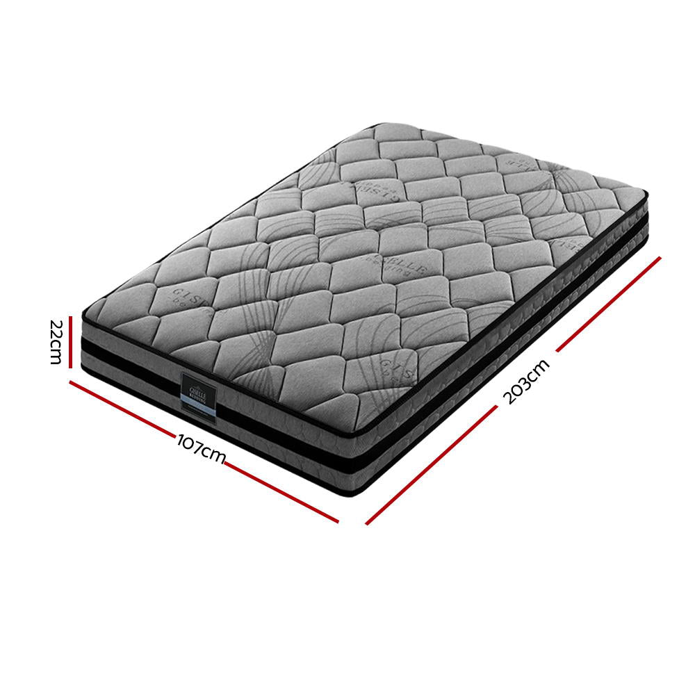 Giselle Bedding 22cm Mattress Medium Firm King Single MATTRESS-TT22-KS