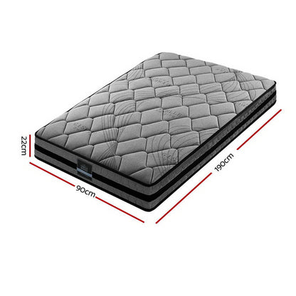 Giselle Bedding 22cm Mattress Medium Firm Single MATTRESS-TT22-S
