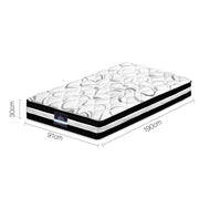 Giselle Bedding 30cm Mattress Medium Firm Single MATTRESS-TT30-SINGLE