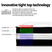Giselle Bedding 30cm Mattress Medium Firm Single MATTRESS-TT30-SINGLE