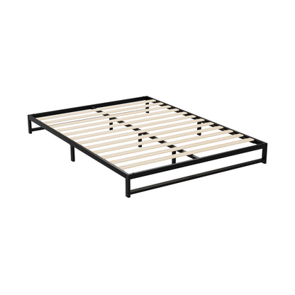 Artiss Bed Frame Double Size Metal BERU MBED-C-BERU-D-BK-AB
