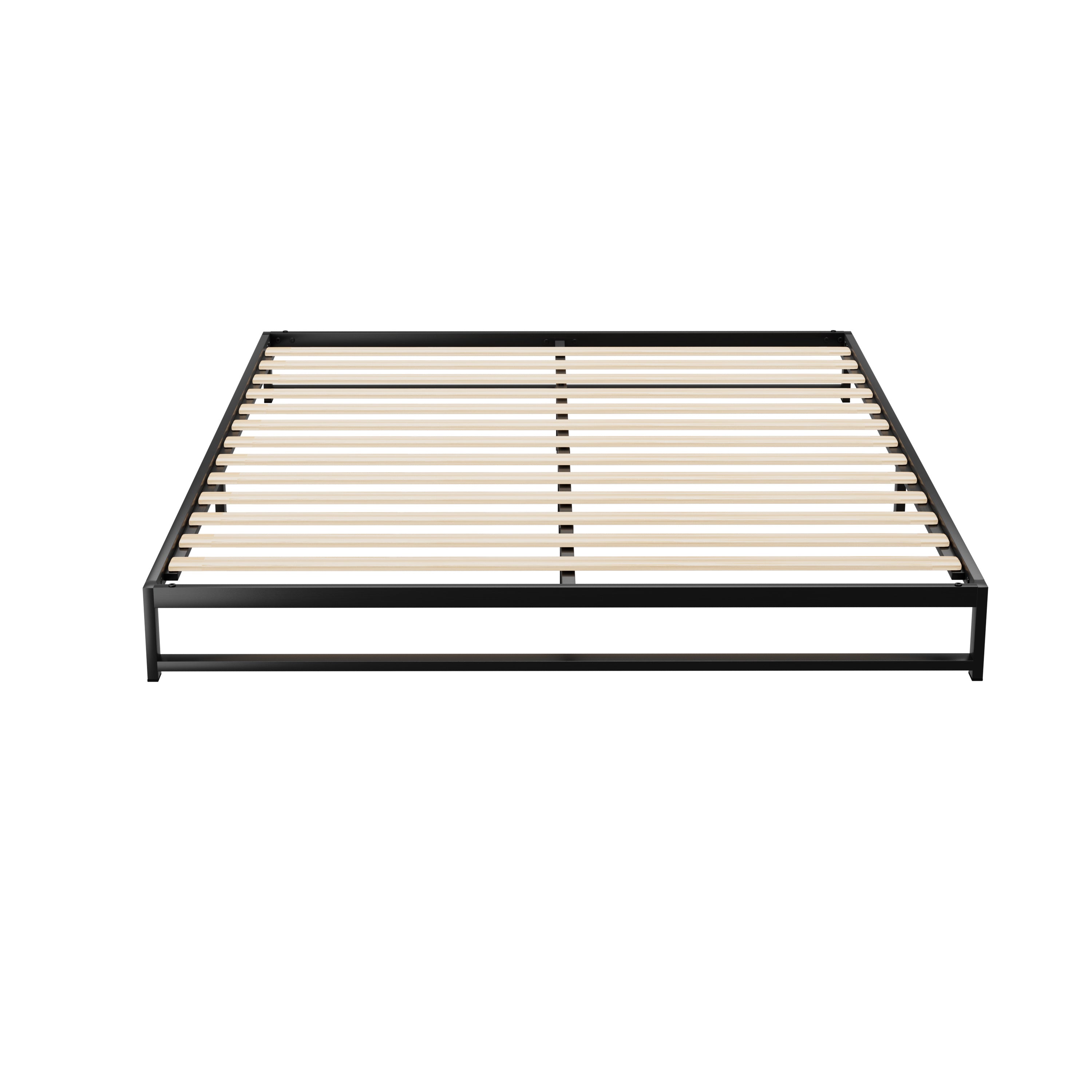 Artiss BERU Black Queen Low Profile Metal Bed Frame MBED-C-BERU-Q-BK-AB