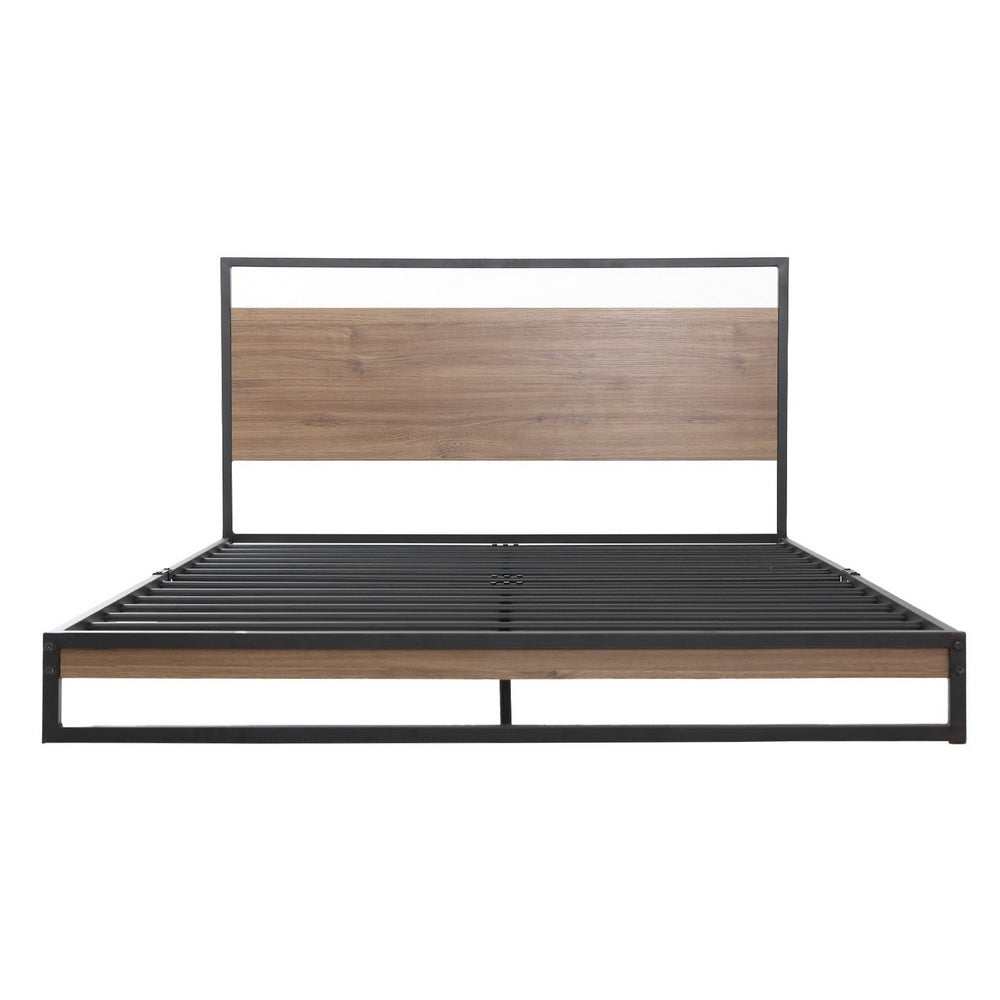 Artiss Bed Frame King Size Metal Bed Frame DANE MBED-C-DANE-K-BK-AB